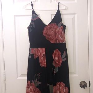 Romper with long slit.